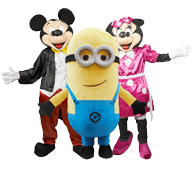 Adorable Themed Kids Costume Character Rentals in Schertz