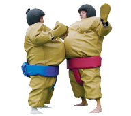 Birthday Party Sumo Suits for Kids in Ely
